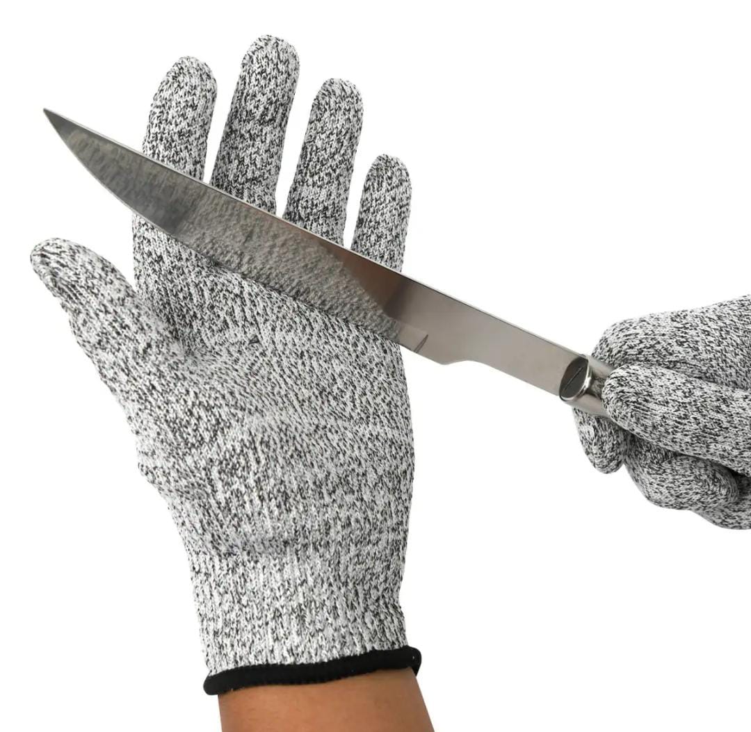 Anti-cut Gloves Safety Cut Proof Stab Resistant Stainless Steel Wire Metal Butcher Cut-Resistant Safety Hiking Gloves Kitchen Tool.