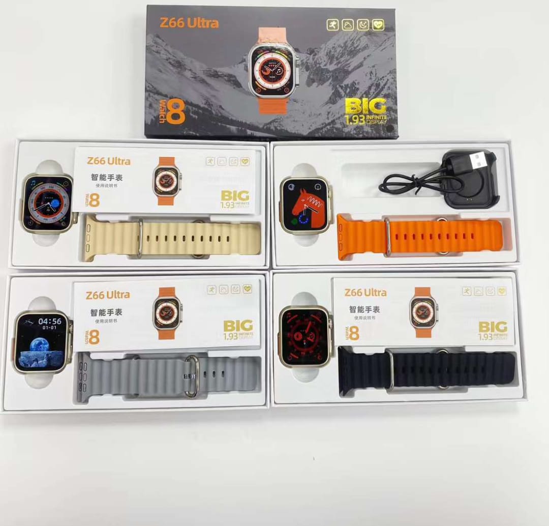 Z66 Ultra Smartwatch Ecg Heartrate 1.93"; Screen Series 8 Reloj Inteligente Z66ultra NFC Wireless Charger