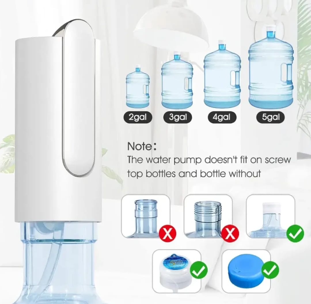 Wireless Automatic Electric Water Dispenser USB Rechargeable Pump Water