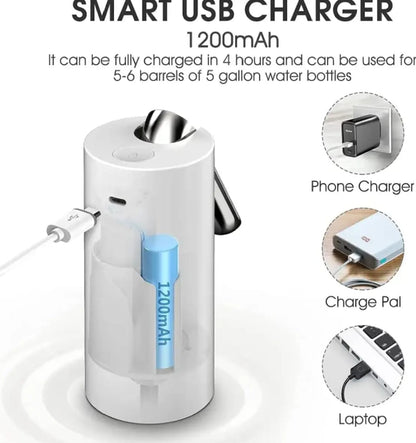 Wireless Automatic Electric Water Dispenser USB Rechargeable Pump Water