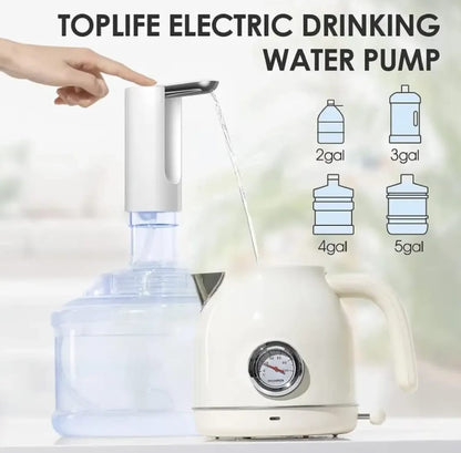 Wireless Automatic Electric Water Dispenser USB Rechargeable Pump Water