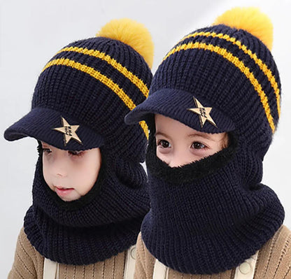 Thickening Face Warm Children's Hat