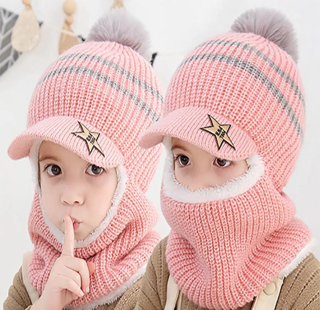 Thickening Face Warm Children's Hat