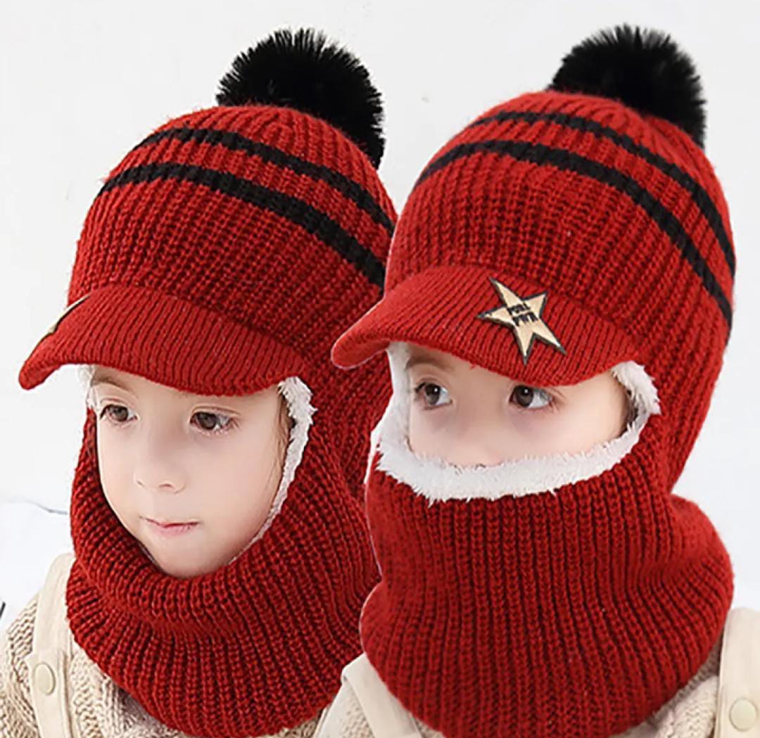 Thickening Face Warm Children's Hat