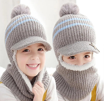 Thickening Face Warm Children's Hat