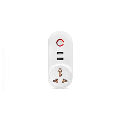 16A Universal Smart Plug with 2 Usb Port