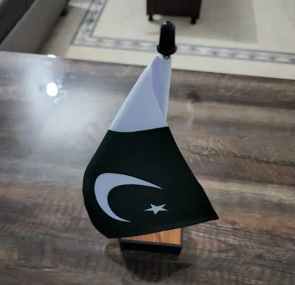 Pakistan Table Flag With Wooden Stand For Executive Office