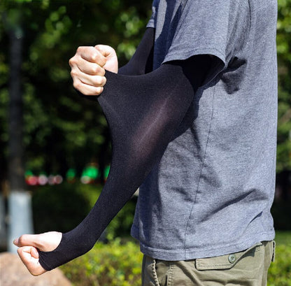 1 Pair Thumb Hole Arm Sleeves for Girls boys Women & Islamic Hijab Wearers UV Protection & Moisture Wicking Perfect for Cycling Running Golf & Outdoor Sports