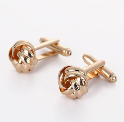 Shinny Quality Cufflinks Silver & Gold