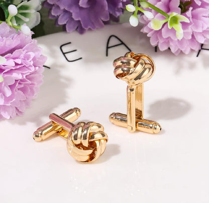 Shinny Quality Cufflinks Silver & Gold