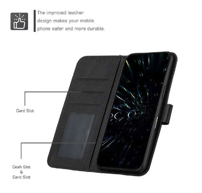 Book Cover for iPhone 14, 15 & 16 All Models PU Leather Wallet Case Flip Clasp Stand Cards Holder Casing
