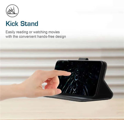 Book Cover for iPhone 14, 15 & 16 All Models PU Leather Wallet Case Flip Clasp Stand Cards Holder Casing