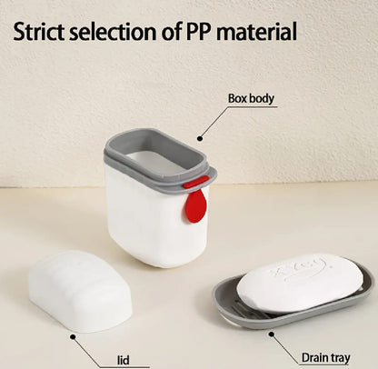 Soap Dish Travel | Sealed Small Soap Box - Travel Soap Bar Container, Bar Soap Box Holder for Soap Storage of All Sizes
